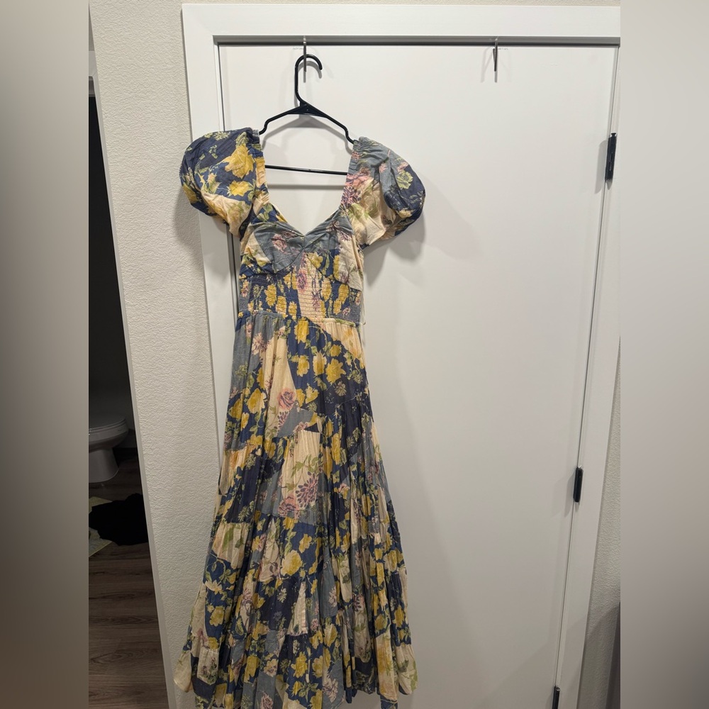 Free People floral maxi dress.